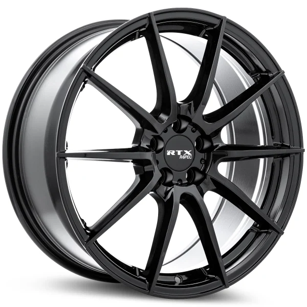 RTX Wheels – RS03 – Black – 17″x7.5″ 40mm – All weather Wheels – 083245