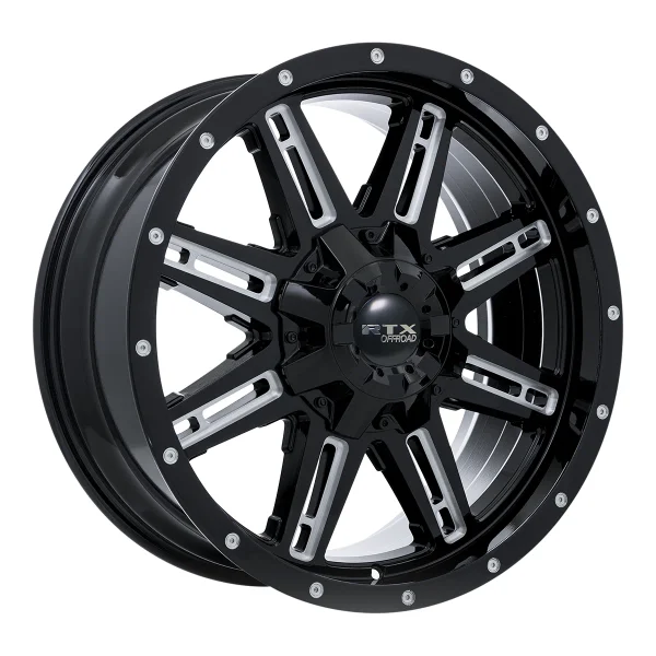 RTX Wheels – Ravine – Black – 17″x8″ 0mm – Summer Wheels – 082084