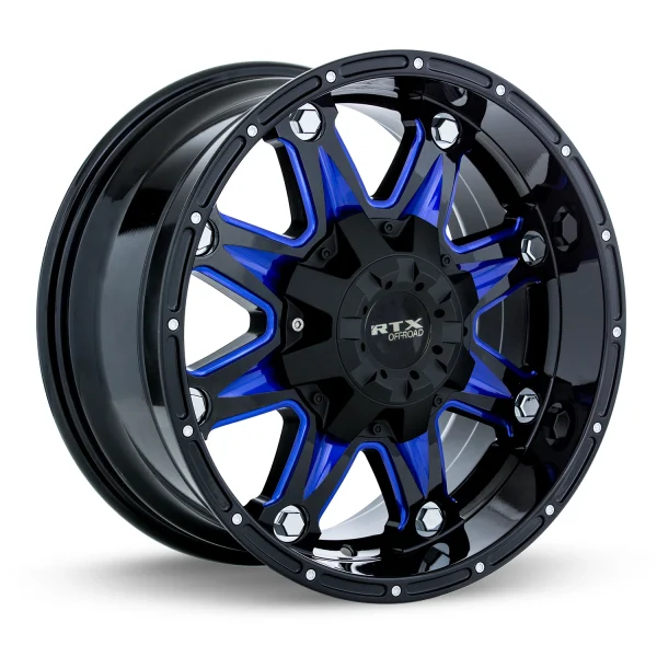 RTX Wheels – Spine – Black – 20″x9″ 10mm – Summer Wheels – 081869