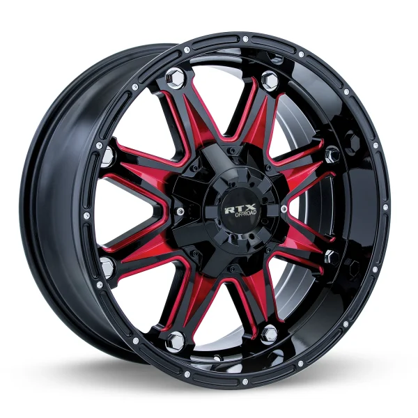RTX Wheels – Spine – Black – 17″x9″ 10mm – Summer Wheels – 082450