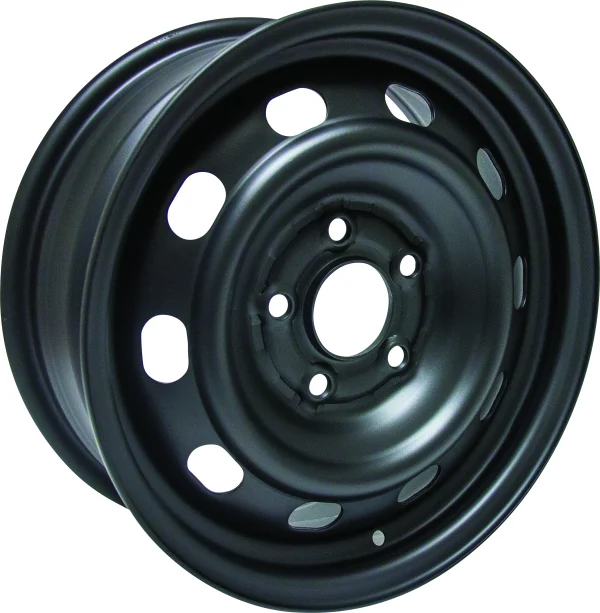 RTX Wheels – Steel Wheel – Black – 15″x6″ 40mm – All weather Wheels – X45166