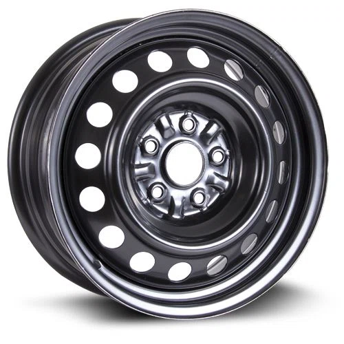 RTX Wheels – Steel Wheel – Black – 16″x6.5″ 40mm – All weather Wheels – X46514