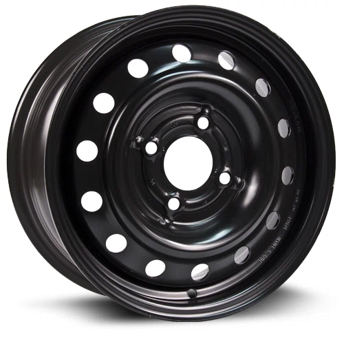 RTX Wheels – Steel Wheel – Black – 14″x5.5″ 52mm – All weather Wheels – X99117N