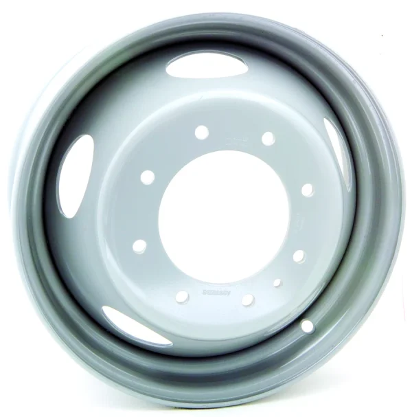 RTX Wheels – Steel Wheel – Grey – 19.5″x6″ 136mm – All weather Wheels – 29584