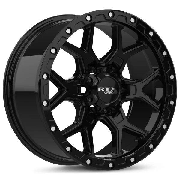 RTX Wheels – Storm – Black – 17″x8.5″ 20mm – Summer Wheels – 178604