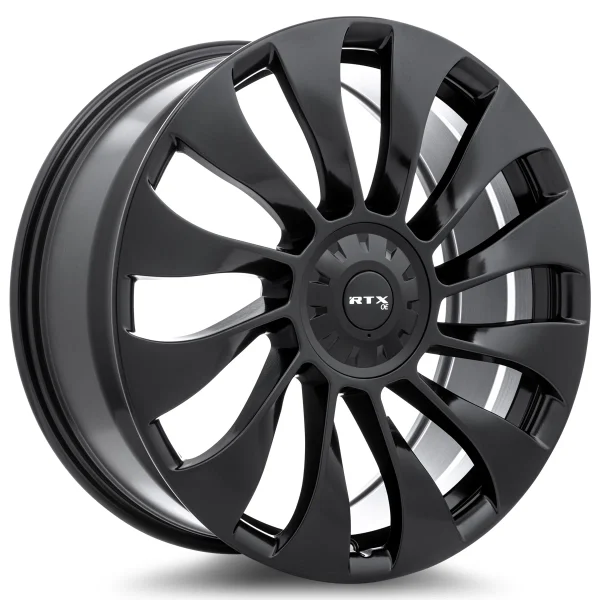 RTX Wheels – TS-02 – Black – 18″x8.5″ 35mm – All weather Wheels – 083213