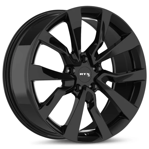 RTX Wheels – TS-04 – Black – 18″x8″ 35mm – All weather Wheels – 178607