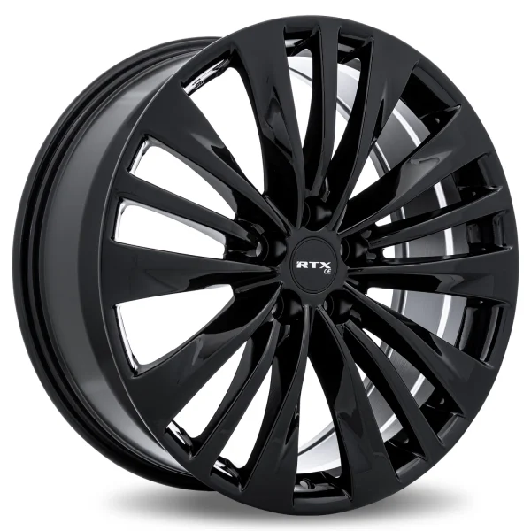 RTX Wheels – TY-02 – Black – 20″x8″ 35mm – All weather Wheels – 083083