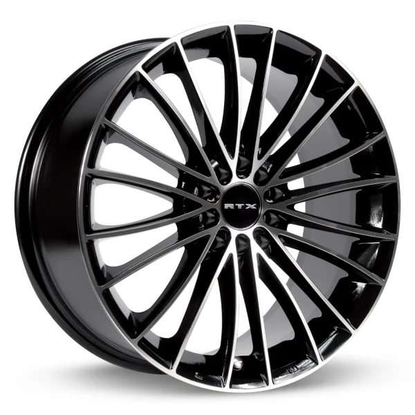 RTX Wheels – Turbine II – Black – 18″x8″ 42mm – Summer Wheels – 082491