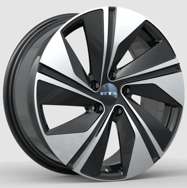 RTX Wheels – VW03 – Black – 18″x7.5″ 45mm – All weather Wheels – 083558