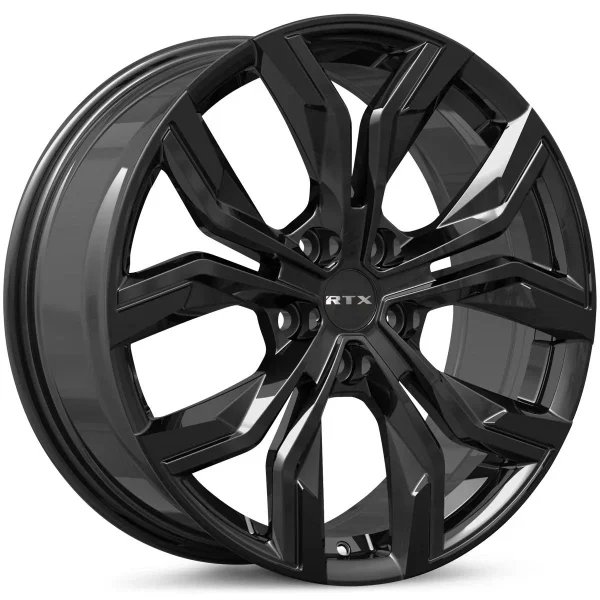 RTX Wheels – Venom – Black – 18″x7.5″ 32mm – All weather Wheels – 083492
