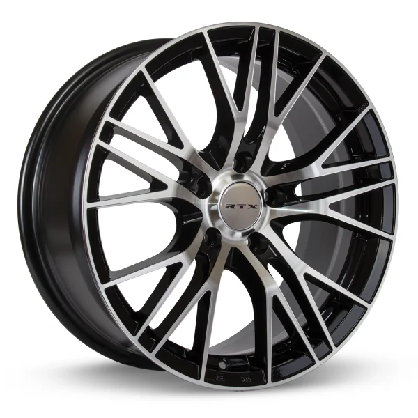 RTX Wheels – Vertex – Black – 17″x7.5″ 38mm – Summer Wheels – 081913