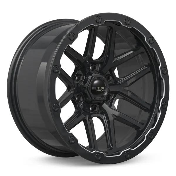RTX Wheels – Volcano – Black – 20″x10″ -18mm – Summer Wheels – 083002