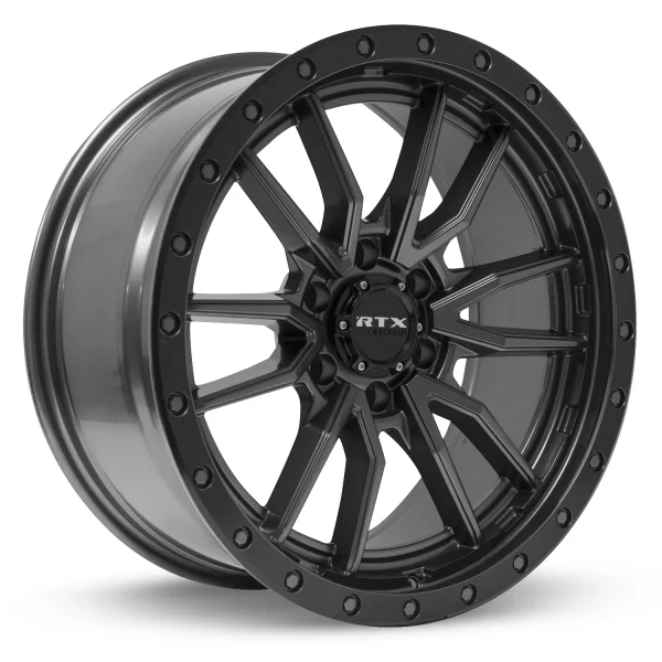 RTX Wheels – Wolf – Black – 18″x9″ 10mm – All weather Wheels – 082827