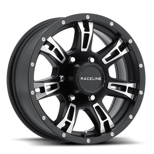 Raceline – 840 Arsenal – Black – 16″x6″ 0mm – Summer Wheels – 840-66080