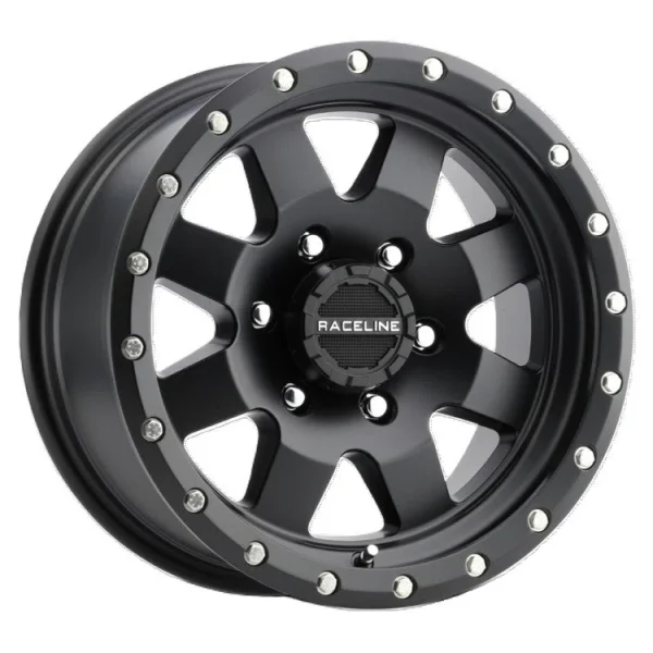 Raceline – 935B Defender – Black – 15″x5″ 0mm – Summer Wheels – 935B-55012