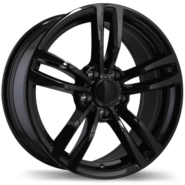 Replika – R163A – Black – 17″x8″ 35mm – All weather Wheels – R163A-1780-12BN+35C726