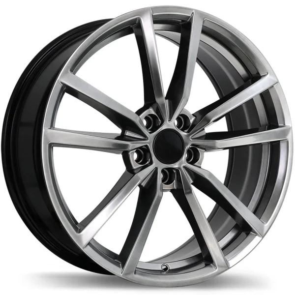 Replika – R195 – Gunmetal – 17″x7.5″ 45mm – All weather Wheels – R195-1775-44HD+45R571