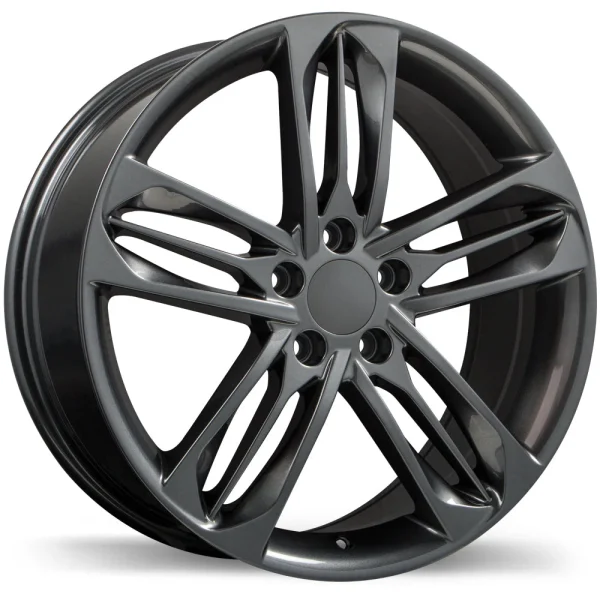 Replika – R242 – Gunmetal – 19″x8″ 50mm – All weather Wheels – R242-1980-65MN+50R641