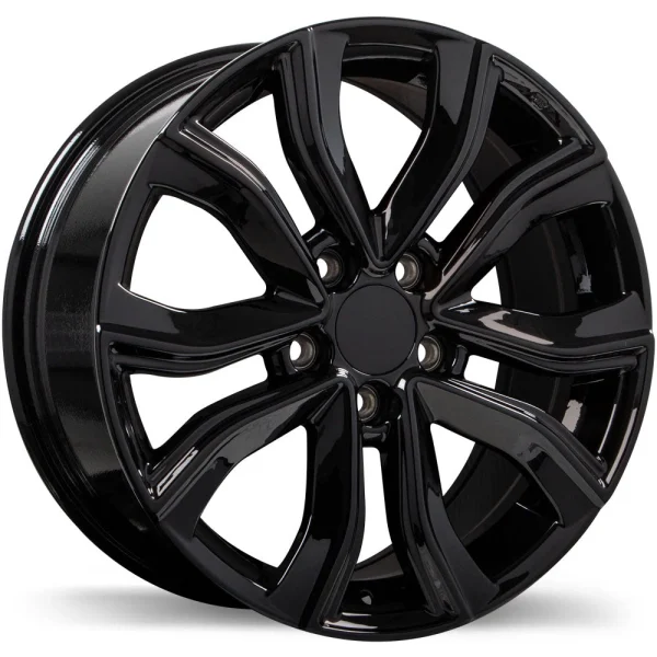 Replika – R256 – Black – 17″x7.5″ 45mm – All weather Wheels – R256-1775-65BN+45R641