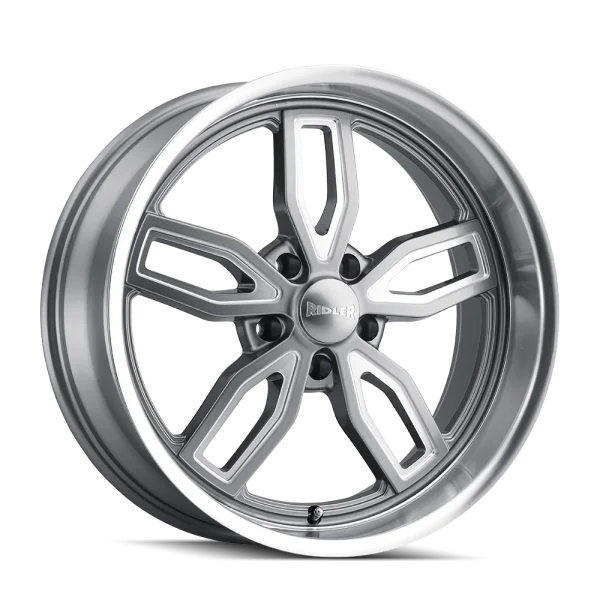 Ridler – 608 – Grey – 18″x8″ 0mm – Summer Wheels – 608-8861G