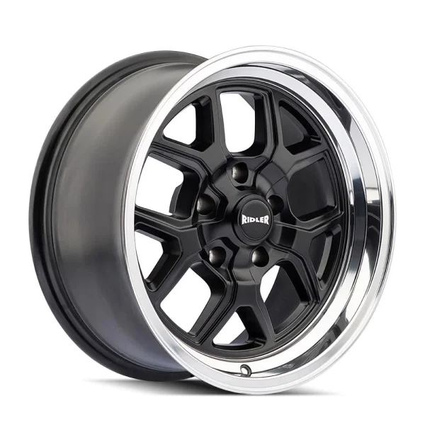Ridler – 610 – Black – 17″x7″ 0mm – Summer Wheels – 610-7765MB