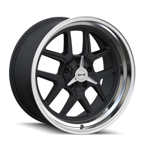 Ridler – 610 – Black – 17″x7″ 0mm – Summer Wheels – 610-7761MB
