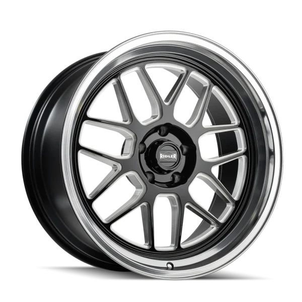 Ridler – 611 – Black – 17″x7″ 0mm – Summer Wheels – 611-7765GBMD