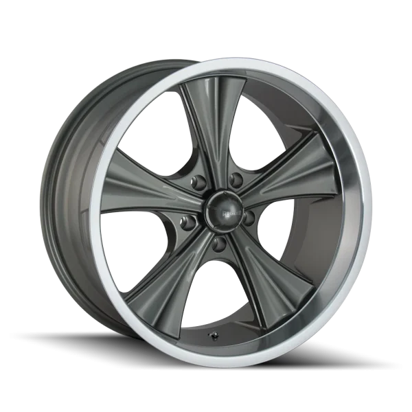 Ridler – 651 – Grey – 18″x8″ 0mm – Summer Wheels – 651-8865G