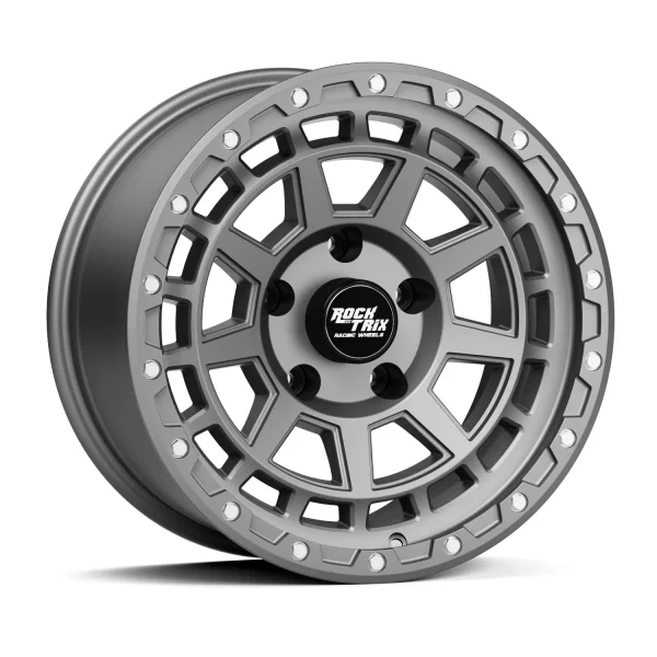 Rocktrix – RT114 – Gunmetal – 17″x9″ -12mm – All weather Wheels – V10262