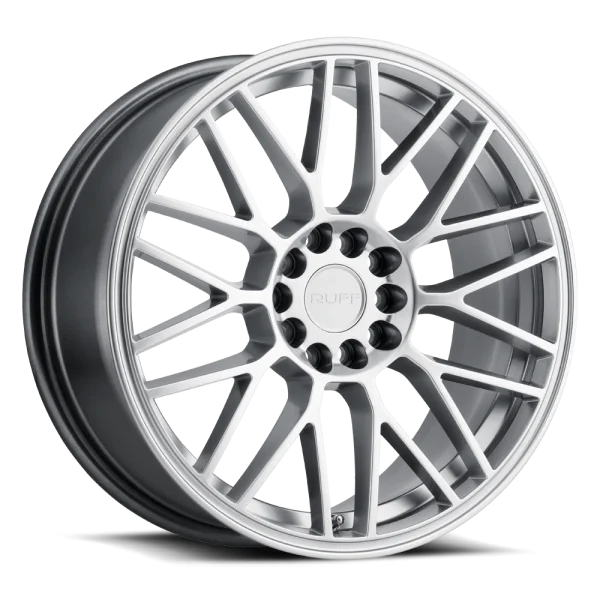 Ruff – OVERDRIVE – Silver – 18″x8″ 38mm – All weather Wheels – 1880VDR385D20S72