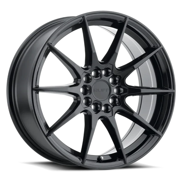 Ruff – SPEEDSTER – Black – 18″x8″ 38mm – All weather Wheels – 1880SPD385D04B72