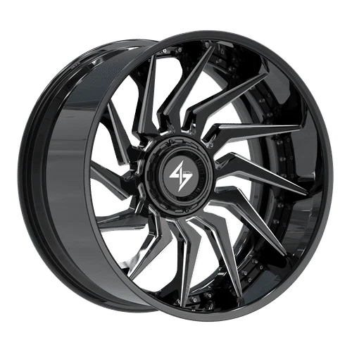 Sentali – BFX-4 – Black – 22″x10″ -24mm – Summer Wheels – SBFX41221061242