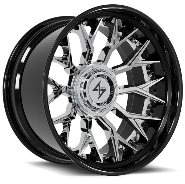 Sentali – BFX2 – Chrome – 22″x10″ -24mm – Summer Wheels – SBFX23221082243
