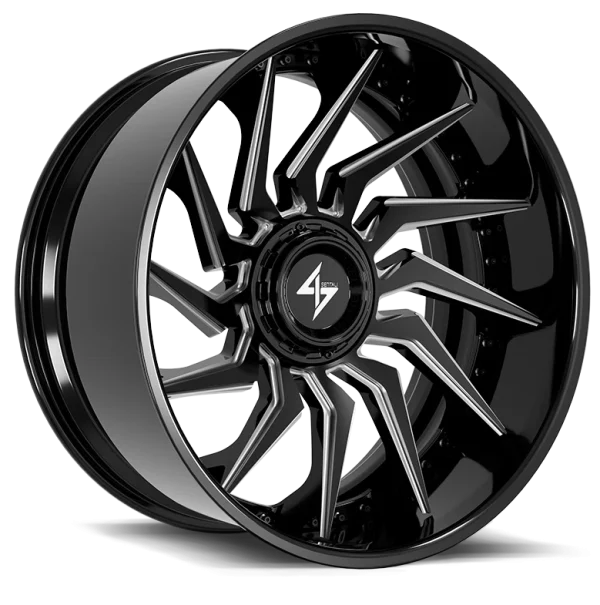 Sentali – BFX4 – Black – 24″x12″ -44mm – Summer Wheels – SBFX41241261442