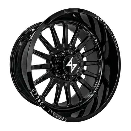 Sentali – Forged SF-2 – Black – 22″x10″ -24mm – All weather Wheels – SF222105224GB