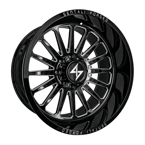 Sentali – Forged SF-2 – Black – 22″x10″ -24mm – Summer Wheels – SF222105124BM
