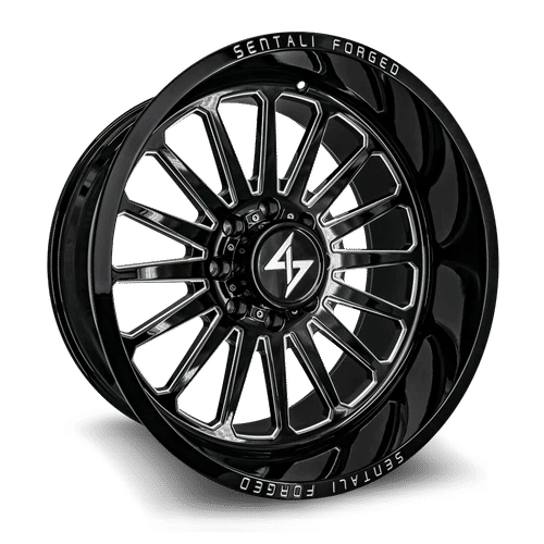 Sentali – Forged SF-2 – Black – 28″x16″ -99mm – Summer Wheels – SF228165199BM