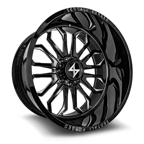 Sentali – Forged SF-3 – Black – 28″x16″ -99mm – Summer Wheels – SF328166299BM