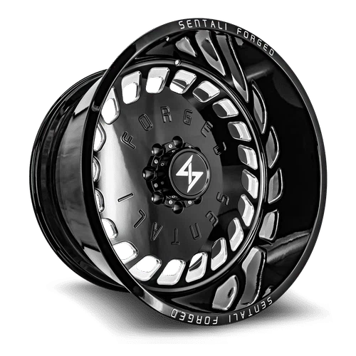 Sentali – Forged SF-4 – Black – 28″x16″ -99mm – Summer Wheels – SF428165199BM-L