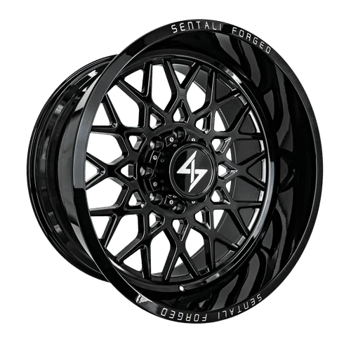Sentali – Forged SF-5 – Black – 22″x10″ -24mm – All weather Wheels – SF522105124GB