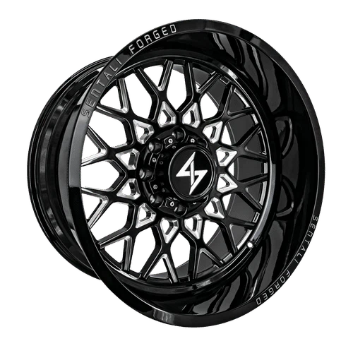 Sentali – Forged SF-5 – Black – 22″x10″ -24mm – Summer Wheels – SF522105124BM