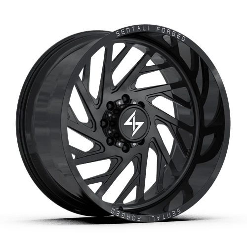Sentali – Forged SF-7 – Black – 22″x10″ -24mm – All weather Wheels – SF722105124GB-R