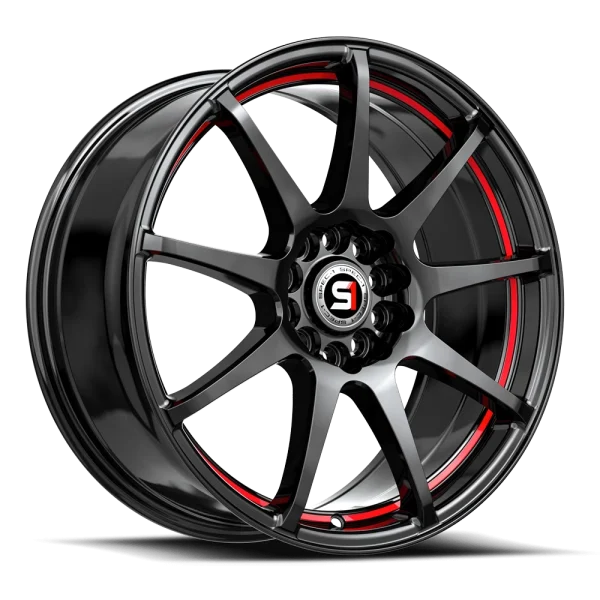 Spec-1 Racing – SP-67 – Black – 17″x7″ 42mm – All weather Wheels – SP-671772342RL