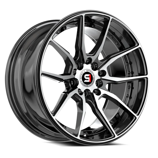 Spec-1 Racing – SP-77 – Black – 16″x8″ 20mm – Summer Wheels – SP-771682320BM