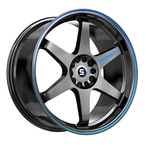 Spec-1 Racing – SPT-33 – Black – 17″x8″ 38mm – All weather Wheels – SPT-331782838GBBL