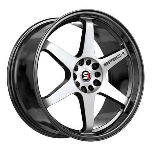 Spec-1 Racing – SPT-33 – Black – 17″x8″ 38mm – Summer Wheels – SPT-331782338BM