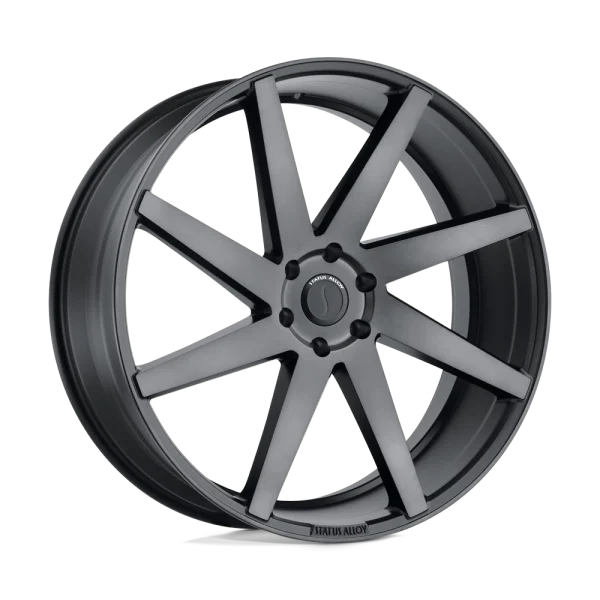 Status Wheels – BRUTE – Gunmetal – 22″x9.5″ 30mm – All weather Wheels – 2295BRT305120B76