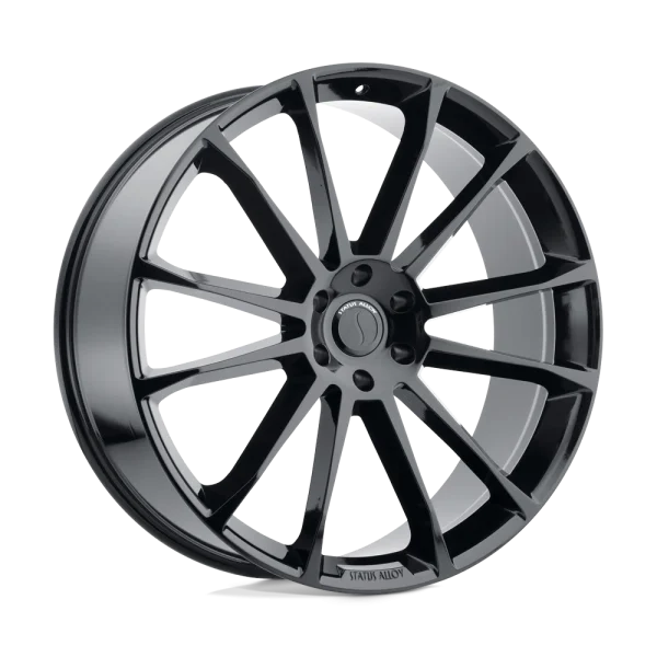 Status Wheels – GOLIATH – Black – 22″x9.5″ 30mm – All weather Wheels – 2295GTH306114B66