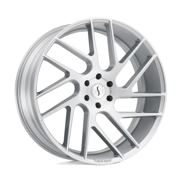 Status Wheels – JUGGERNAUT – Silver – 20″x9″ 20mm – Summer Wheels – 2090JGR205150S10